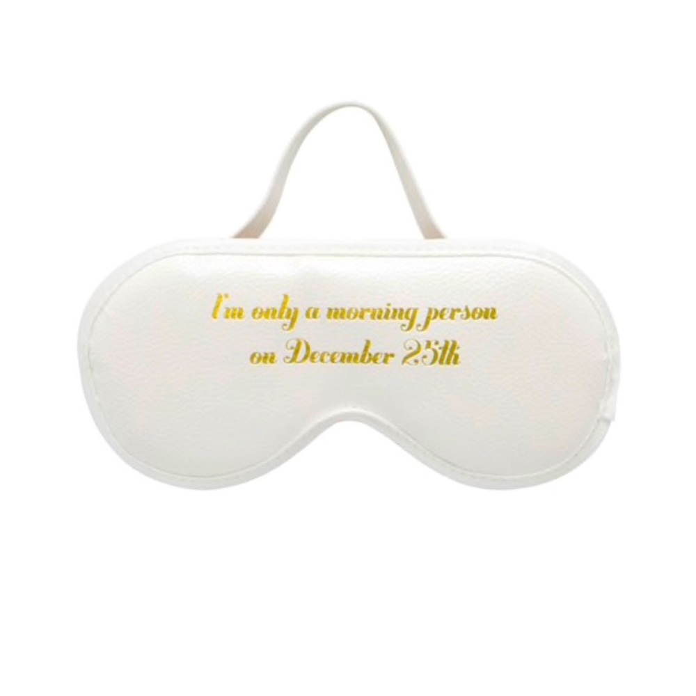 New silk & faux leather sleep mask